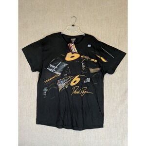 Chase Authentics Nascar Men's T Shirt Black 2XL Cotton All Over David Ragan